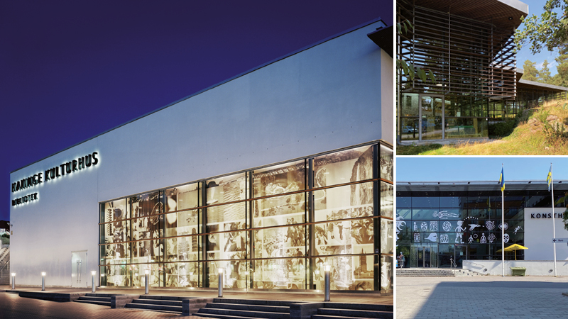 Collage Haninge kulturhus