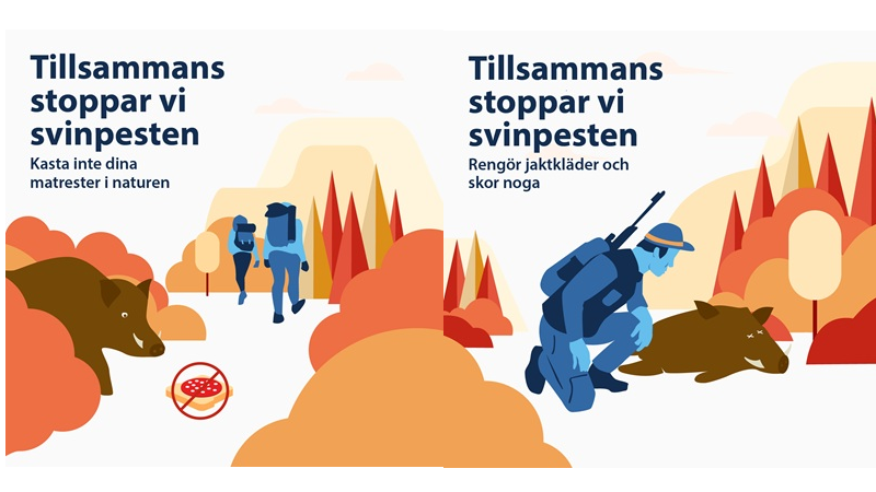 illustration med vildsvin och tappad smörgås